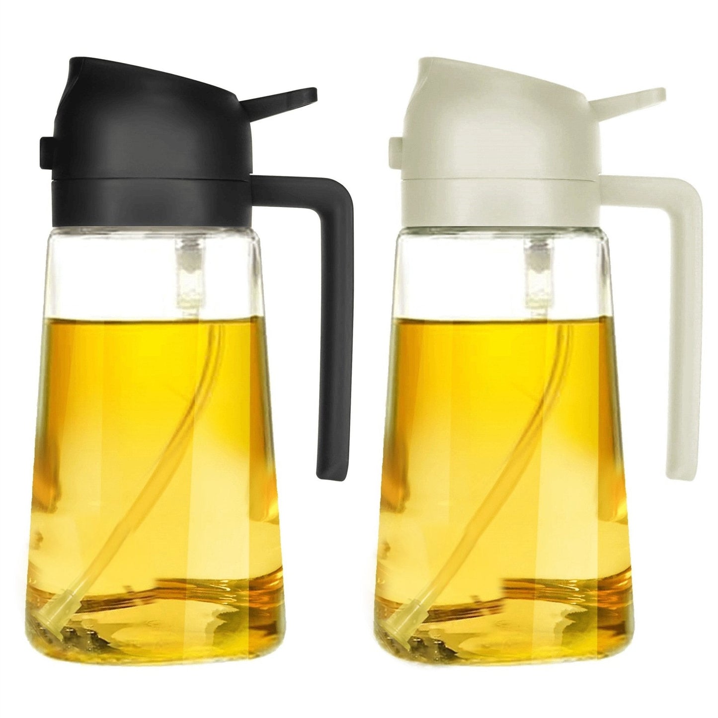 470ml Oil Sprayer 2 in 1 Glass Kitchen Oil Bottle for Home Use